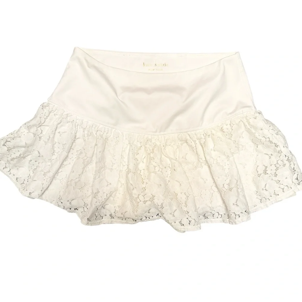 Kate Spade White Lace Skort & Tank Set Size Small Tennis Flirty Sporty Preppy